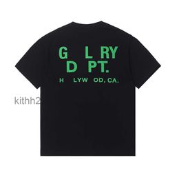 Streetwear Galleries Tee Depts Designer Mens t Shirts Tops Letter Print Fashion Womens Tshirts Short Sleeve 100 Cotton Casual Loose Tshirt Oversized Xsx J Q7F7