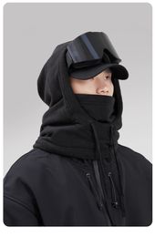 Ski Helmet Cap Cover Face Mask Decorative Hood Windproof Protective Gear Ski Outer Hat Women's Soft Helmet Riding Equipment240102