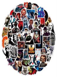 50pcspack Horror Movies Group Graffiti Stickers For Notebook Motorcycle Skateboard Computer Mobile Phone Cartoon Toy Box287G242D9240103