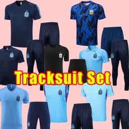 23 24 Argentina Soccer tracksuits DYBALA MESSIs 2023 2024 LAUTARO MARTINEZ DI MARIA Football Shirt short sleeve training set shirt vest suit