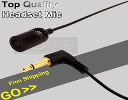 35mm Male Plug Connector Wired Condenser Headset Microphone Head Worn Single Ear Hook Mic For FM Wireless Device PC Karaoke3940258