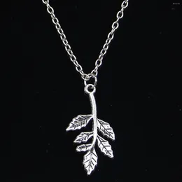 Chains 20pcs Fashion Necklace 32x17mm Leaf Branch Connector Pendants Short Long Women Men Colar Gift Jewellery Choker