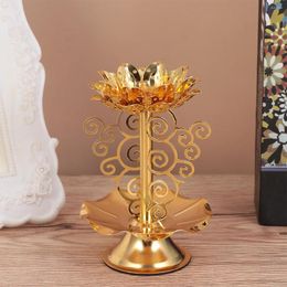 Candle Holders Butter Lamp Alloy Holder Victorian Home Decor Varalakshmi Pooja Decorations