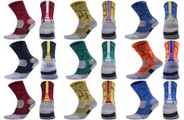 Men Outdoor Sports Elite Basketball Socks Mens Cycling Socks Compression Sock Cotton Towel Bottom6380267