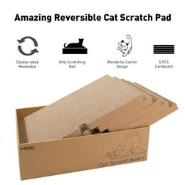 5pcs/box Cat Scratching Board Mat Scraper Claw Paw Toys For Cat Scratcher Equipment Kitten Product Abreaction Furniture Protecto 240103