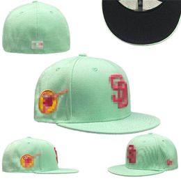 23 Colours Men Women Baseball Fitted Hats Sport Full Closed Designer Caps baseball cap Chapeau Stitched A Lettter Love Hustle T-22