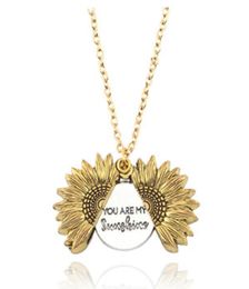 qimoshi Sun multilayer can open lettering necklace love round pendant woman fashion jewelry single product 12pcs7314253