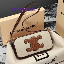 Celins's 9A top quality bag women purse Designer Tote Bags genuine Arc de camera underarm 2024 new high end crossbody With Real Logo