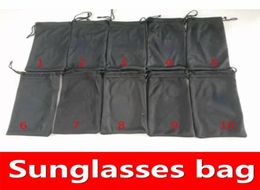 Black Bags Sunglasses Bags Brand Sun glasses Accessories 10 styles Options luxury Suit For Normal Size MOQ20pcs5146126