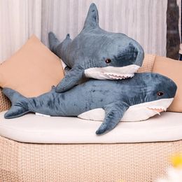 Animals 60cm Shark Plush Stuffed Sleeping Pillow Travel Companion Toy Gift Cute Animal Fish Toys for Children