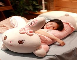 kawaii soft pink rabbit plush toy giant stuffed cartoon bunny doll toys sleeping pillows for girl gift decoration 90cm 115cm 145cm5447938