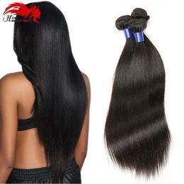 Wefts Hannah Peruvian Virgin Hair Straight 3 Bundles Human Hair Wefts 8A Virgin Unprocessed Human Hair Bundles Weaves No Tangle Natural