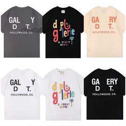 Men's T-shirts Galleryes Depts Designer Summer Gallary Shirt Alphabet Printed Star Same Round Neck Short Sleeve T-shirt for Men and Women G2 ADK7