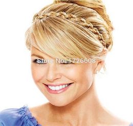 New Stars039 Stunning Braided Headband Synthetic Wig Boho Braid Hairpiece Dark Blonde Hair Braids Women Braiding Hair Accessori5186067