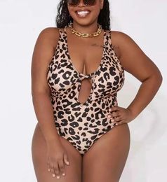 Wear Sexy Leopard Bikini 2021 Plus Size Onepiece Bathing Suit Swimsuit Female Monokini Push Up Beachwear Swimwear Women Big Breasts