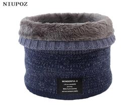 Scarves Women Fashion Winter Unisex Warm Solid Knitted Ring Gradient Men Bandana Fleece Scarf Headband Plus Velvet 092790491574654939