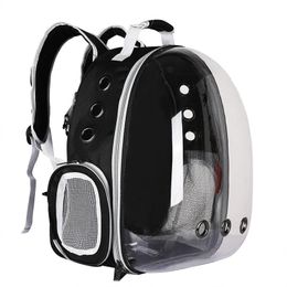 Cat Bag Pet Backpack Portable Transparent Space Capsule Pet Bag for Going Out Breathable Backpack Cat Products L2025 240103