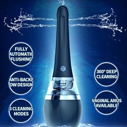 Electric Cleaning Enema Machine Vagina Anal Cleaner USB Charging Clean Instruments Sex Toys Tools For Adult 240102