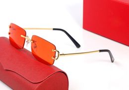 luxury designer sunglasses Eyeglasses frames temples with panther heads Metal Frameless Full Rim Semi Rimless rectangular shape fo7114390