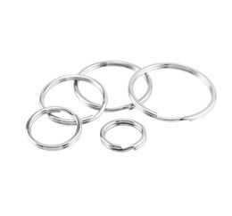 Stainless steel base keychain diameter 10mm12mm15mm18mm stainless split ring 20mm whole 10pcs8507555