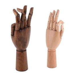 Bracelets Wooden Artist Articulated Hand Mannequin Hand Art Model Jewellery Display Ring Bracelet Necklace Chain Watch Display Holder Stand