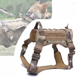 Hunting Jackets Outdoor Training Dog Vest Tactical Service Molle Military Adjustable Harness Clothes With Handle