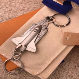 Designers Brand Keychains High Quality Women Men Fashionable Handmade Keychain Alloy Airplane Shape Stylish Buckle Famous Designer8326696