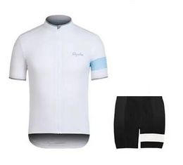 Sets 2016 Rapha Cycling Short Cool Bike Suit Bike Jersey Anti UV Cycling Short Sleeves Shirt Bib Shorts Mens Cycling