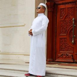 Clothing 7Color Men Muslim Robes Islamic Clothing Dubai Arabic Abaya Kaftan Eid Mubarak Prayer Maxi Jubba Thobe Man Traditional Costume