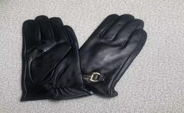 100 sheepskin gloves and wool lined mobile phone touch screen leather Mittens winter cold warm fivefinger gloves8233115