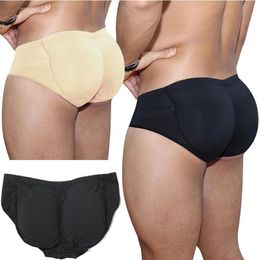 Underpants Men's Padded Underwear Butt Lifter Underwear Panties Strengthening Sexy Front + Back Hips Butt Lift Briefs Fake Ass Body Shaper