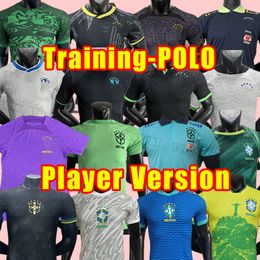 PELE 2023 soccer jerseys world 2024 cup PAQUETA NERES COUTINHO bRAZILS football shirt FIRMINO JESUS MARCELO PELE brasil 23 24 player version Training POLO