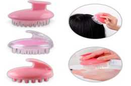 Silicone Head Massager Shampoo Scalp Brush Easy Hair Washing Comb Body Massage Brushes ship 10pcs3939953