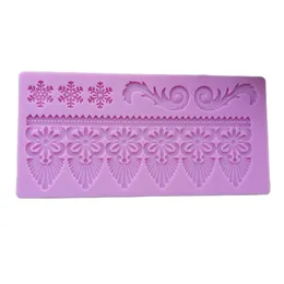 Baking Moulds European Style Relief Lace Mould Silicone Sugar Pad Cake Brim Decoration Kitchenware DIY Tool K707