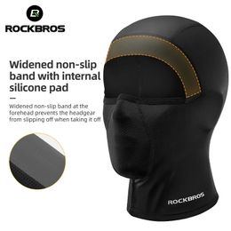 ROCKBROS Motorcycle lce Silk Headgear Sun Protection Highly Elastic Fabric Wide Field View Breathable Outdoor Sports Balaclava 240102