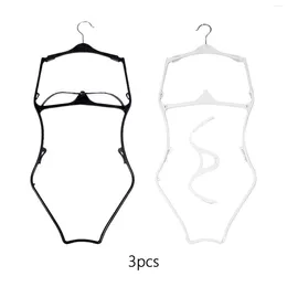 Hangers 3Pcs Swimsuit Hanging Rack Holder Body Shape Bikini Hanger For Robes Scarves Sleepwear Dresses Belts