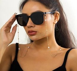 Trendy Beads Sunglasses Chains for Women Pearl Eyeglasses Holder Neckband Glasses Chain Lanyard Fashion Jewelry1395885