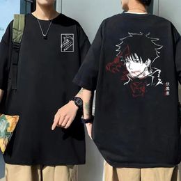 Japanese Anime Jujutsu Kaisen Fushiguro Megumi Graphics T-shirts Male Manga Fashion Tshirt Men Women Casual Oversized T Shirts 240102