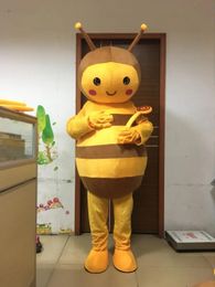 Costumes high quality little bee mascot costume for adults 100% real picture free shipping