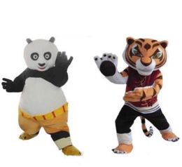 Costumes 2018 Factory direct sale Halloween Kung Fu Panda Po Or Tigress Mascot custom Xmas Party Adults suit Dress