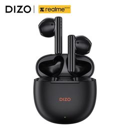 Earphones realme DIZO Buds P Bluetooth 5.3 Earphone TWS 40 Hours Playback 13mm Driver Sports Waterproof Wireless Earbuds Headphones