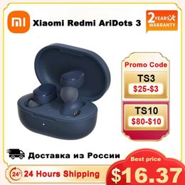 Earphones Original Xiaomi Redmi AirDots 3 True Wireless Earphones Bluetooth 5.2 Earphone Auto Link Qualcomm Chip Touch Control TWS Headset