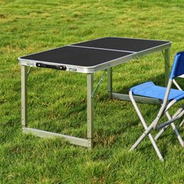 Camp Furniture Outdoor Folding Table Camping Night Market Stall Portable Barbecue Aluminum Alloy Study Wholesale