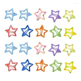 Hair Clips MXME Children Hairpin Ins Solid Color Geometric Star Clip Simple Student Barrette