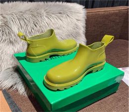 Women men Rain Boots High Quality Rubber Waterproof Shoes Nonslip Wear Resisting Ankle Boots Wash Car Kitchen Dampproof Fashion