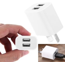 Travel Dual USB Wall Charger Home Factory NEW EU Plug USB AC Travel Wall Charging Charger Power Adapter9721666