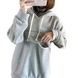 Jackets Winter Maternity Hooded Pregnant Women Nursing Jacket Outerwear Coat Zipper Autumn Carrier Thicken Large Size Sweatshirt Clothes