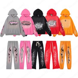 Hellstar Hoodie Men Graphic Tee Shirt Pullover Letter Print Long Sleeve Jumper with Pocket Tops Mens Womens Hoodies Sweatpants High Quality