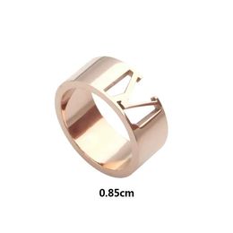 Rings Fashion Latest Style ewelry letter band rings bague for Man lady women Party lovers gift engagement Ring Designer Jewellery Pearl Go