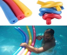 beach Pool Accessories Float Sticks EPE Swabs Swim Children Toys Hollow Swimming Aid Foam Noodles Tool3758661